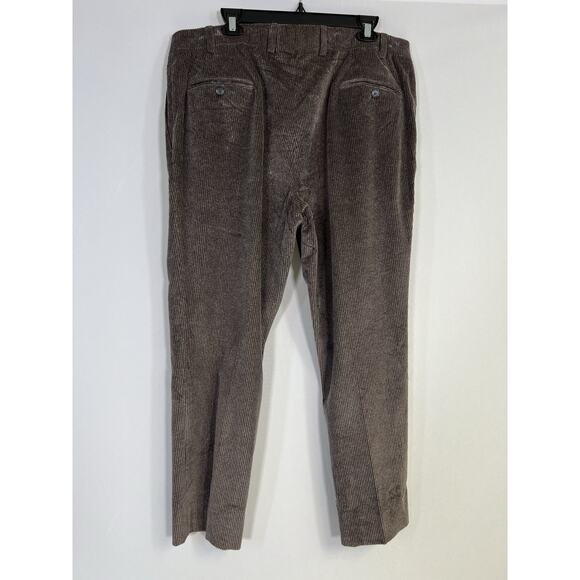 Vtg Saks Fifth Avenue Corduroy Pants Mens Brown Wide Wale Sz 40R Preppy Academia - Picture 6 of 12
